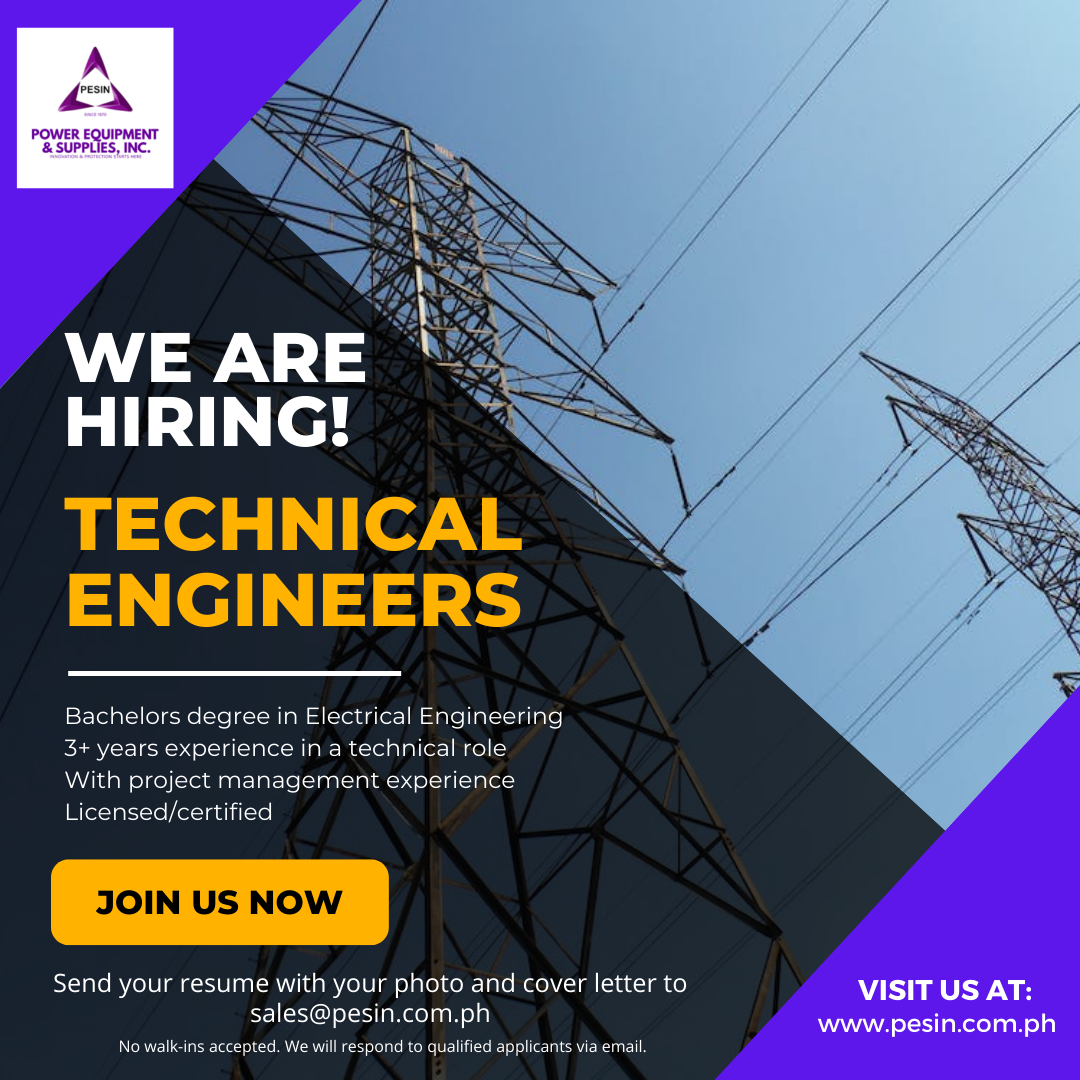 We are hiring! Power Equipment & Supplies, Inc.